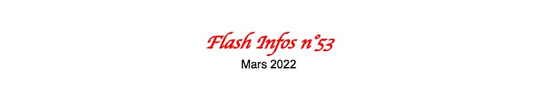 Flash Infos n°53 mars 2022