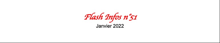 Flash Infos n°51 janvier 2022