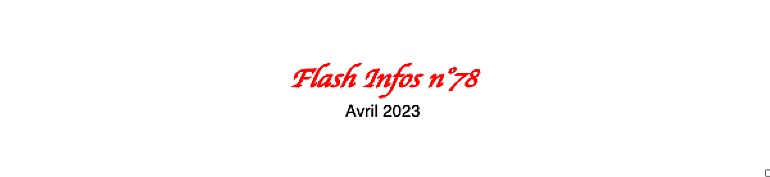 Flash Infos n°78